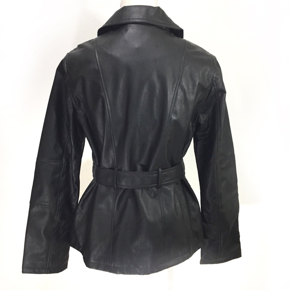 Dollhouse Color Block Faux Leather Jacket Sz M NWT - Picture 4 of 8